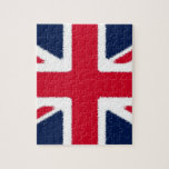 British Flagga Pussel<br><div class="desc">World Land Flaggor - Union Jack English National Flagga Digital Artwork</div>