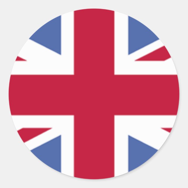 BRITISH FLAGGA RUNT KLISTERMÄRKE (Framsida)