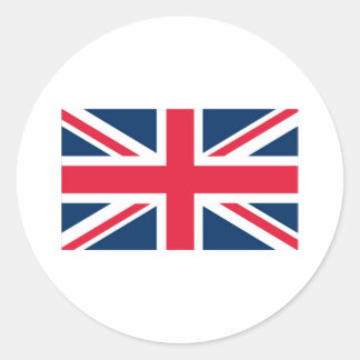 British Flagga Runt Klistermärke