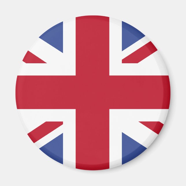 British Flagga T-shirts och Apparel Magnet (Framsidan)