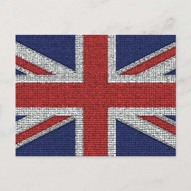British Flagga Tattered Vykort (Framsida)