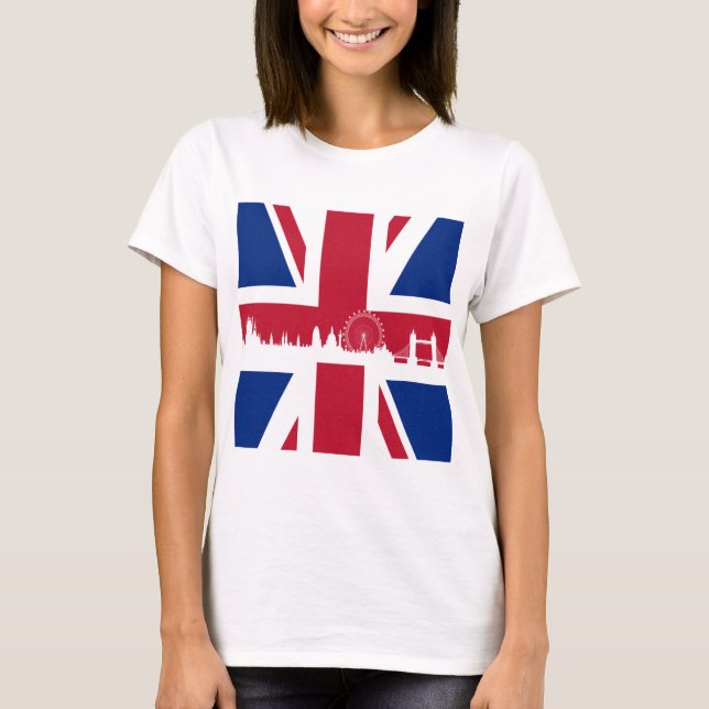 British Flagga Tee Shirt (Framsida)