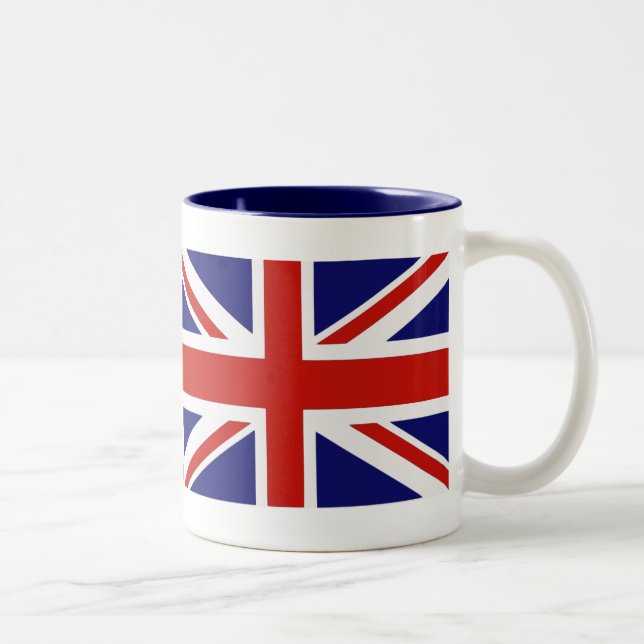 British flagga Två-Tonad mugg (Höger)