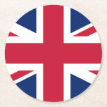 BRITISH FLAGGA, Union Jack ölmat Underlägg Papper Rund<br><div class="desc">Denna ölmat (underlägg, Bier Deckel) visar Union Jack, flagga av Underbara Storbritannien. Visste du att det här är tre flaggor övertäckta? Det företräder England, Skottland och Wales som utgör Underbara Storbritannien. Det är en samling på sex (6) mattor så att du får flera uppsättningar som gåvor till dina vänner. Alla...</div>