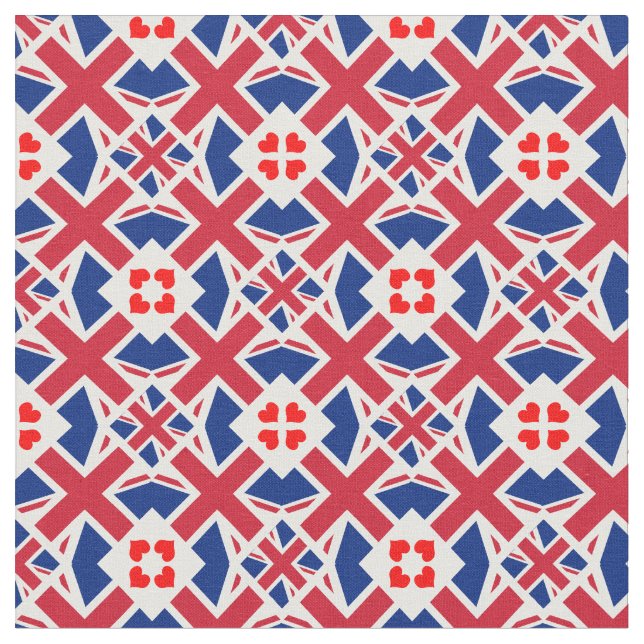 British Flagga & United Kingdom Fabric mode /UK Tyg (Närbild)