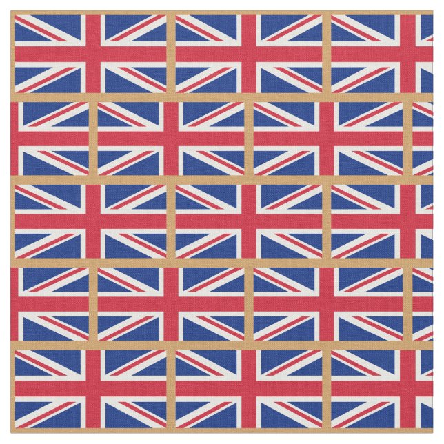 British Flagga & United Kingdom mode Fabric/sport Tyg (Närbild)