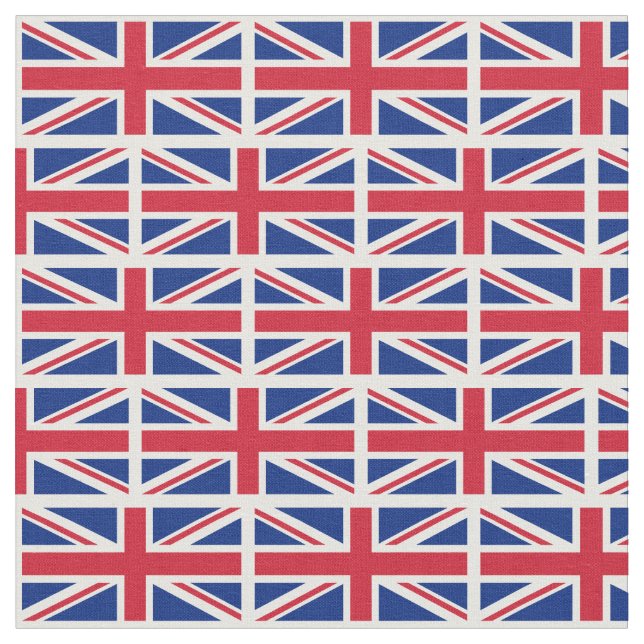 British Flagga & United Kingdom mode Fabric/sport Tyg (Närbild)