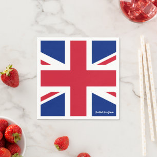 British Flagga & United Kingdom Union jack/England Pappersservett