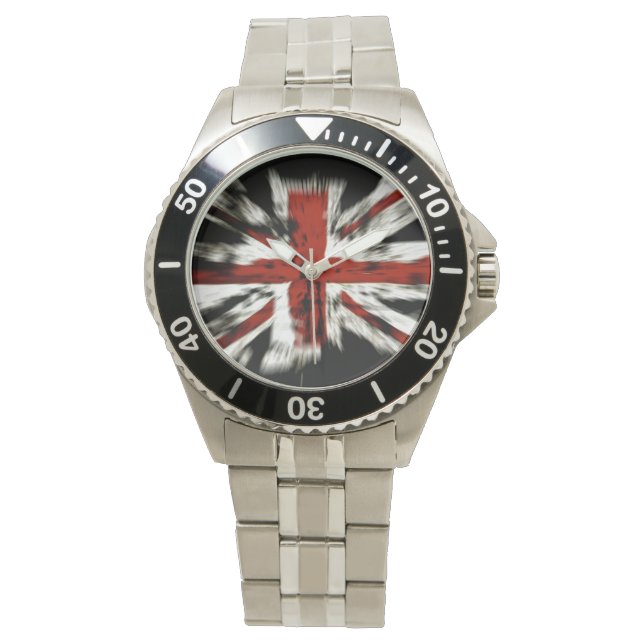British Flagga Watch Armbandsur (Framsida)