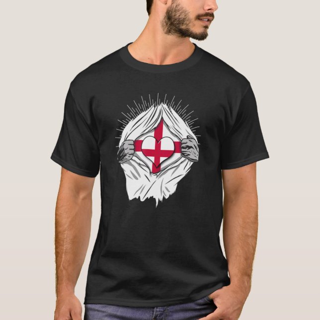 British flags home of England T Shirt (Framsida)