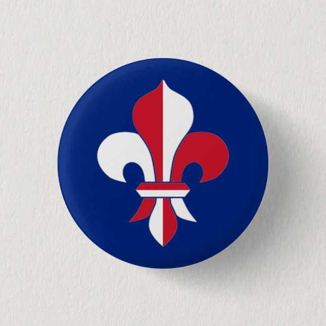 British Fleur-de-Lis Badge Knapp (Framsida)