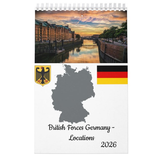 British Forces Tyskland Locations Calendar Kalender (Omslag)