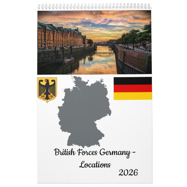 British Forces Tyskland Locations Calendar Kalender (Omslag)