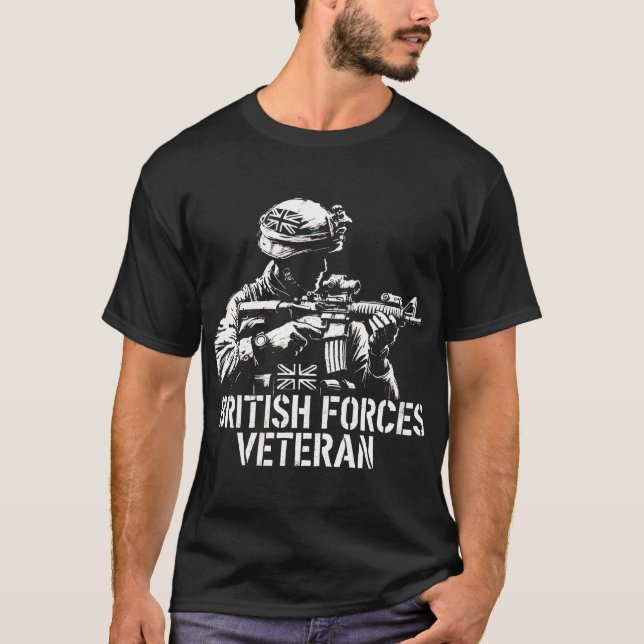 British Forces Veteran T Shirt (Framsida)