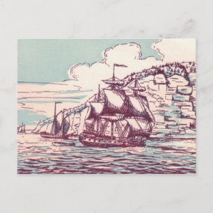 British Frigate 1843 Vykort