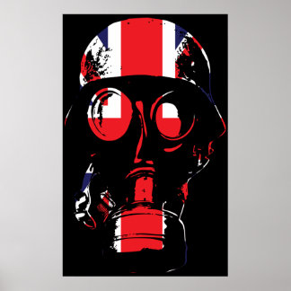 British Gas Mask Poster