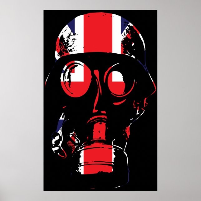 British Gas Mask Poster (Framsidan)
