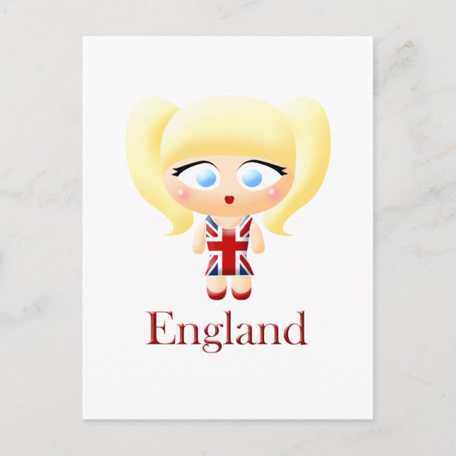 British Girl Vykort (Framsida)