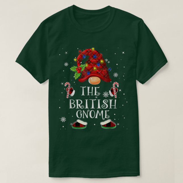 British Gnome Buffalo Play Julgran Light T Shirt (Design framsida)