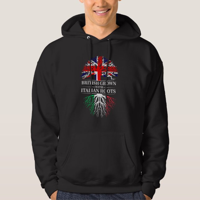 British Grown with Iranian Roots United Kingdom Ir Hoodie (Framsida)