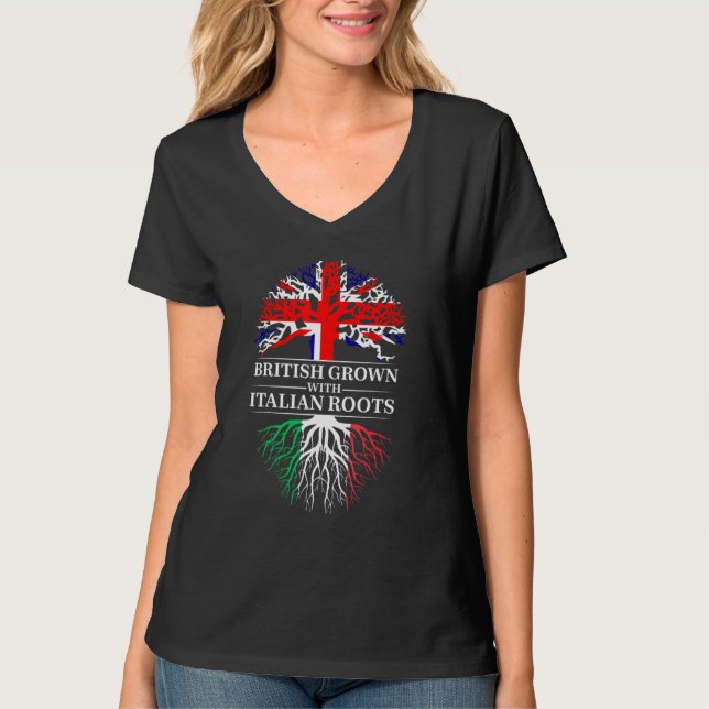 British Grown with Iranian Roots United Kingdom Ir T Shirt (Framsida)