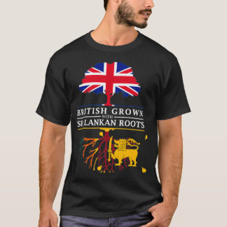 British Grown with Sri Lankan Roots Sri Lanka Desi T Shirt