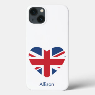 British Heart - Union Jack Flagga - Personlig