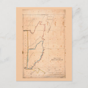 British Honduras Karta (Belize) circa 1867 Vykort