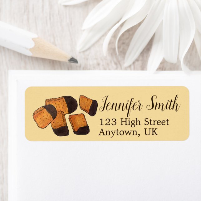 British Honeycomb Sponge Cinder Toffee Candy Sweet Returadress Etikett (Insitu)