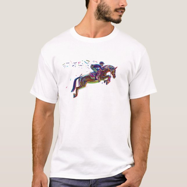 British Horse Show Jumping, kom över det Pullov T Shirt (Framsida)