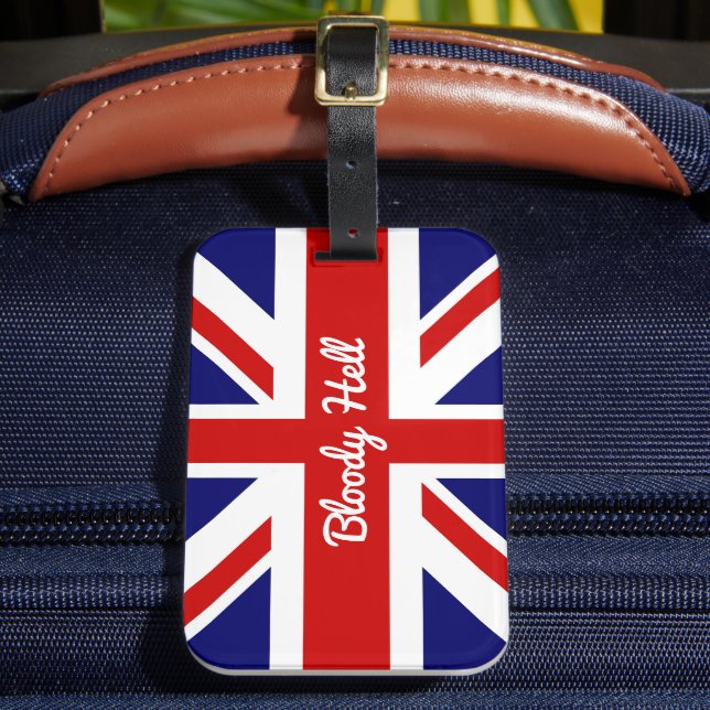 British Humor Bloody helvetesynny Citat Bagagebricka (Framsida Insitu 2)