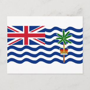 British Indian Ocean Territorial Flagga IO Vykort