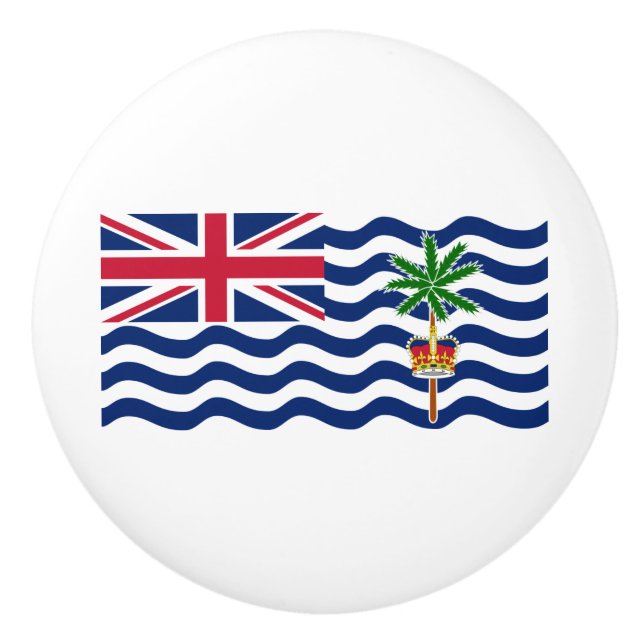 British Indian Ocean Territory Flagga Knopp (Framsidan)