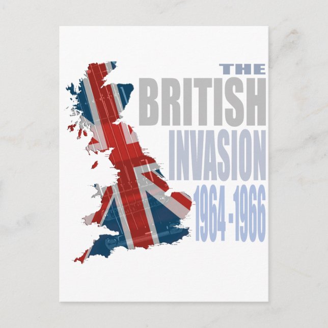 British Invasion 1964-1966 Vykort (Framsida)