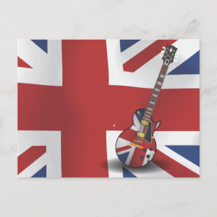 British Invasion Guitar Vykort