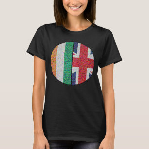 British Irish Flagga Circle Underbar Britain & Ire T Shirt