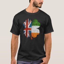 British Irish Shamrock United Ireland Flagga T Shirt