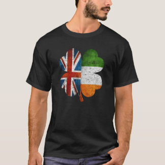 British Irish Shamrock United Ireland Flagga T Shirt
