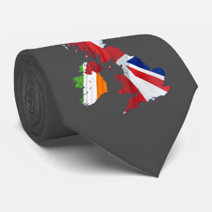 BRITISH ISLES KARTA OCH FLAGGOR SLIPS