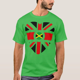 British Jamaican Multinational Patriot Flagga Hear T Shirt