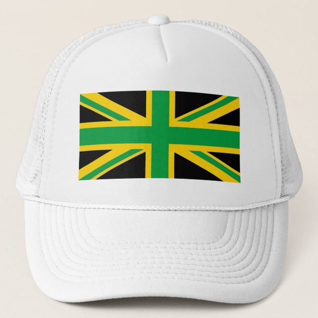 British - Jamaican Union Jack Keps (Framsida)