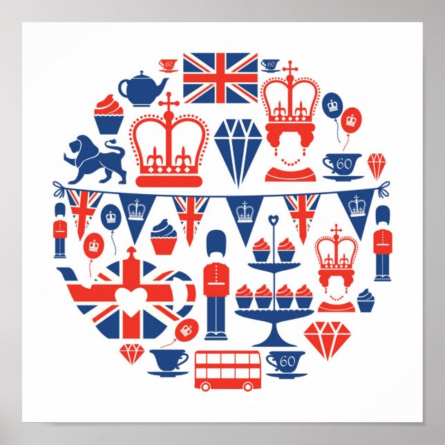 British Jubilee Icons Poster (Framsidan)