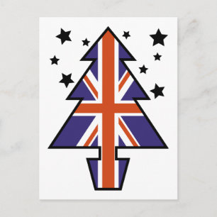British Julgran Helg Vykort