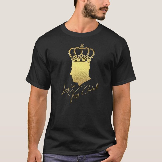 British King Long Live The King God Save The King  T Shirt (Framsida)