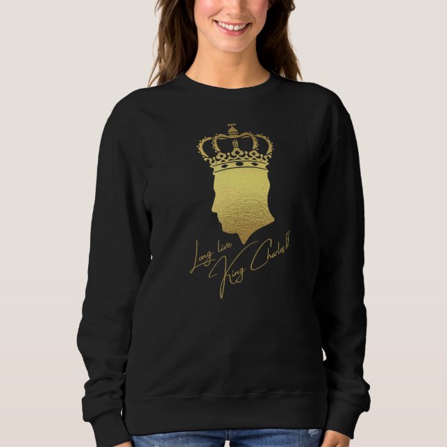 British King Long Live The King God Save The King  T Shirt (Framsida)