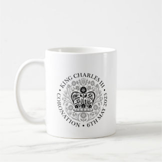 British Kung III Charles Memorabilia Coronation Kaffemugg