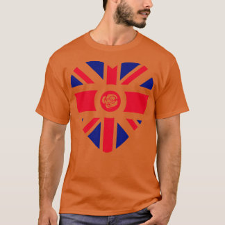 British Labour Multinational Patriot Flagga Heart T Shirt