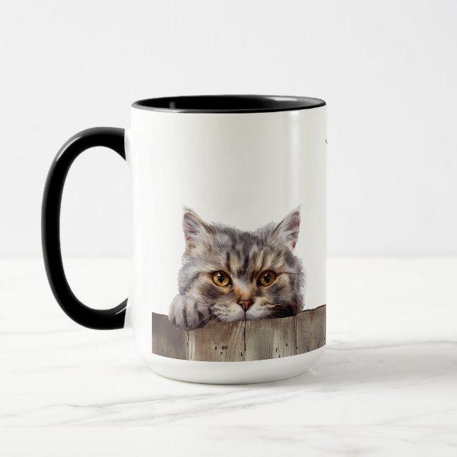 British Långhårig Cat Mugg (Vänster)