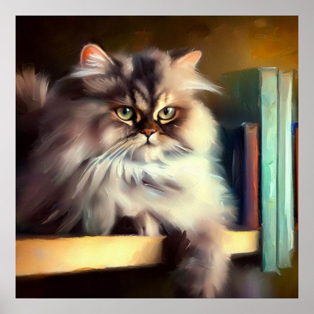 British Långhårig Cat Poster (Framsidan)
