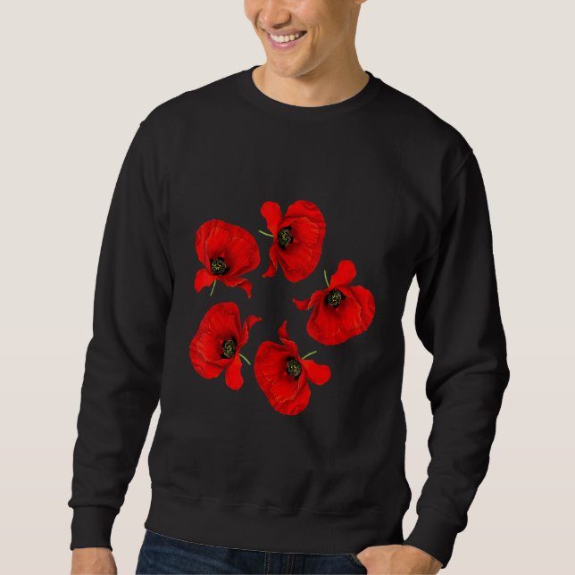 British Legion Poppy Lång Ärmad Tröja (Framsida)